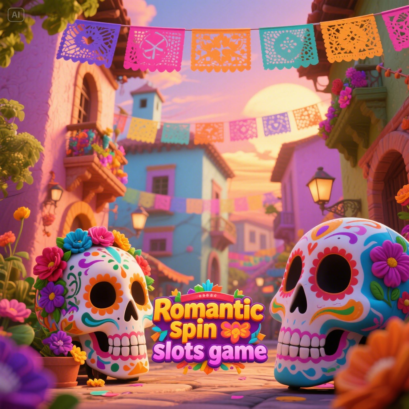 romantic spin slots game